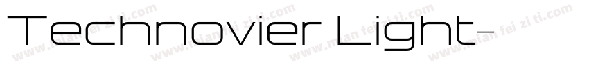 Technovier Light字体转换